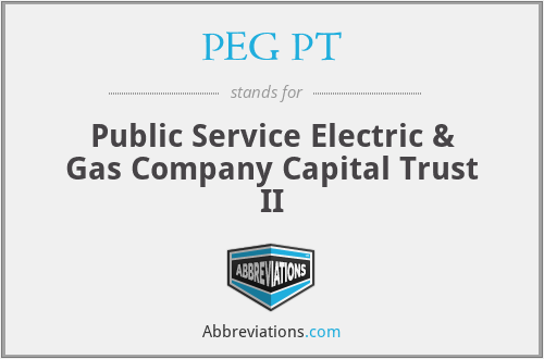 PEG PT - Public Service Electric & Gas Company Capital Trust II